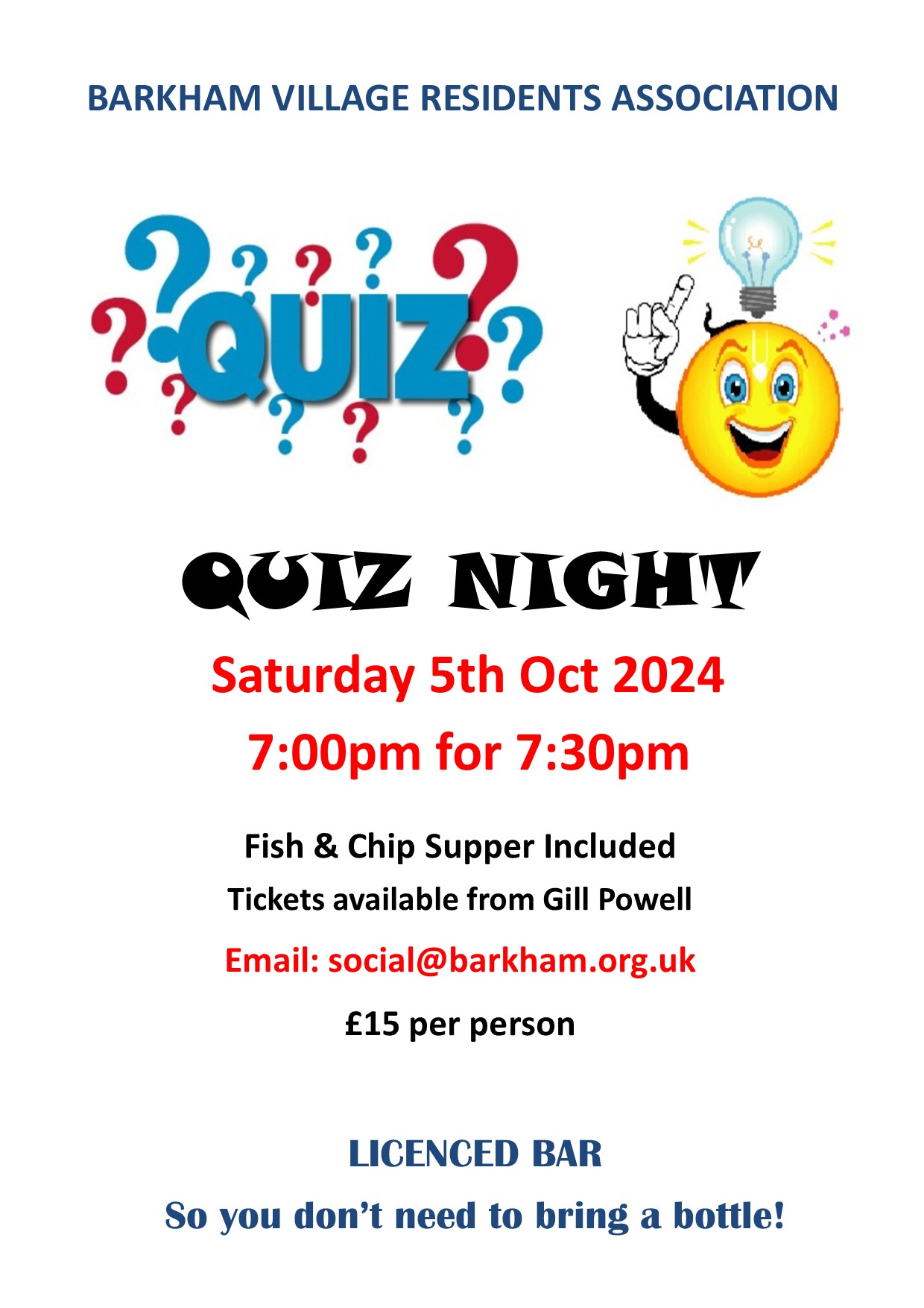 2024 10 05 Quiz Night