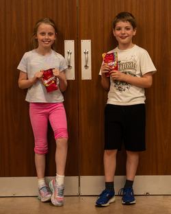 Our junior champions, Amelia and Oscar